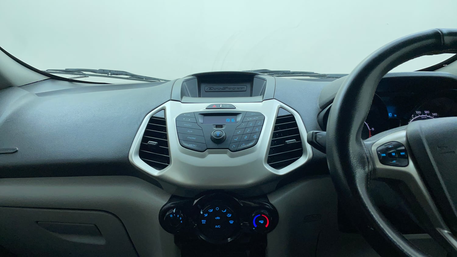 Used 2014 Ford EcoSport Trend 1.5 TDCi Diesel Manual interior MUSIC SYSTEM & AC CONTROL VIEW