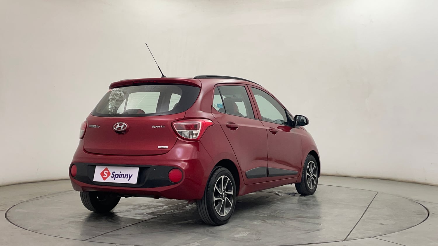 Used 2017 Hyundai Grand i10 Sportz (O) AT 1.2 Kappa VTVT Petrol Automatic exterior RIGHT REAR CORNER VIEW