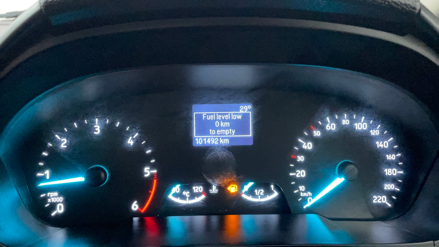 Used 2018 Ford EcoSport Trend 1.5L TDCi Diesel Manual interior CLUSTERMETER VIEW