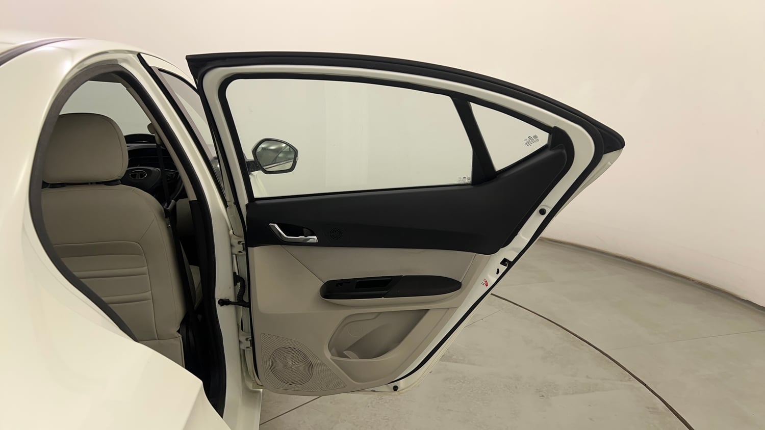 Used 2024 Tata Tigor XZ Plus Petrol Manual interior RIGHT REAR DOOR OPEN VIEW