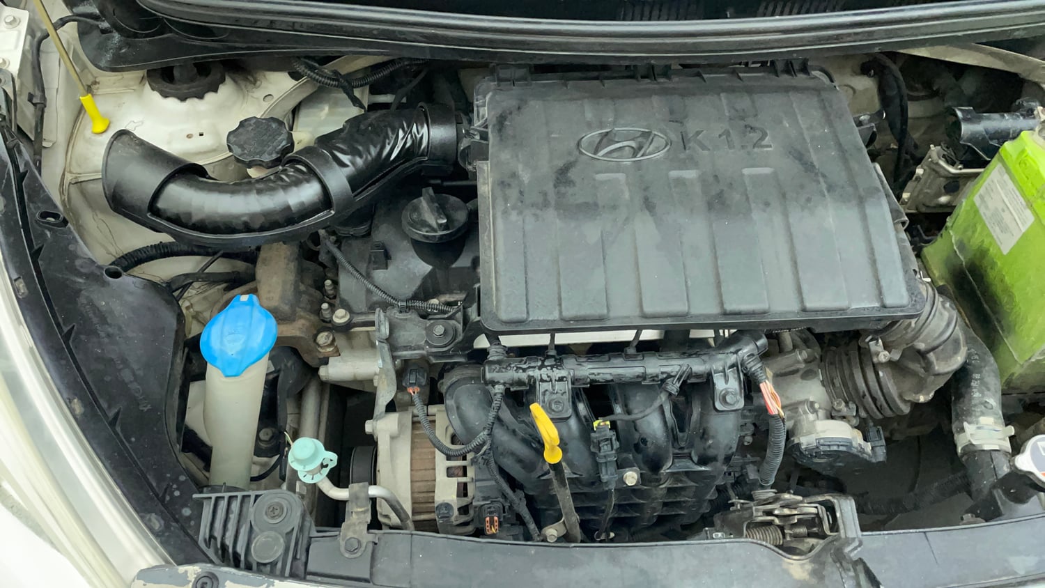 Used 2015 Hyundai Grand i10 Sportz 1.2 Kappa VTVT Petrol Manual engine ENGINE RIGHT SIDE VIEW