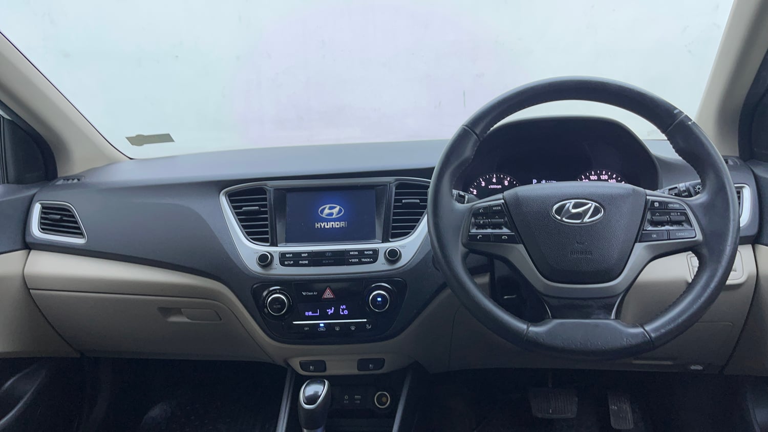 Used 2018 Hyundai Verna SX (O) 1.6 VTVT AT Petrol Automatic interior DASHBOARD VIEW