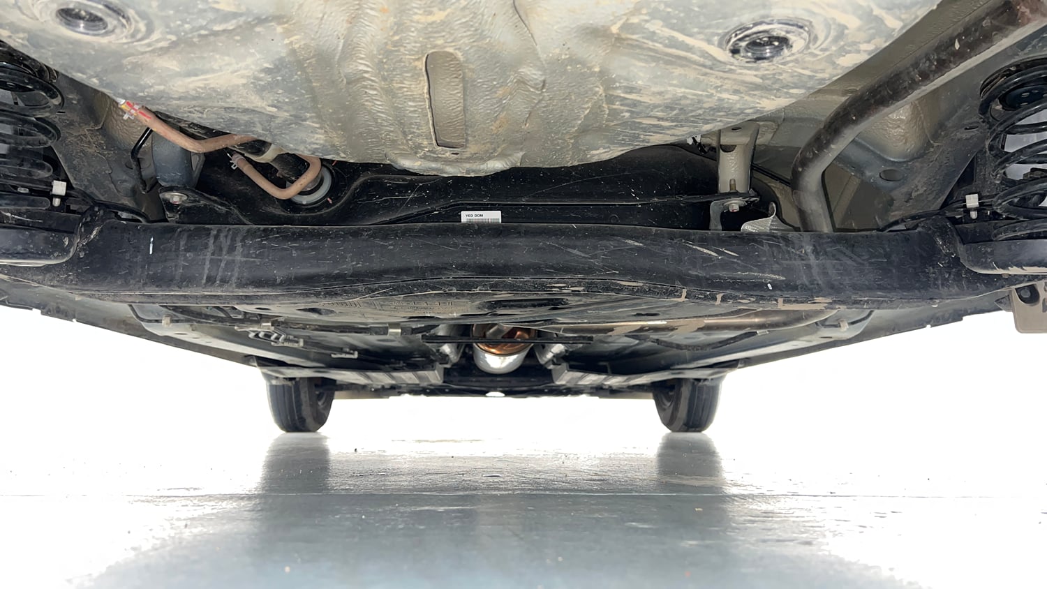 Used 2026 Maruti Suzuki Dzire VXi AMT Petrol Automatic extra REAR UNDERBODY VIEW (TAKEN FROM REAR)