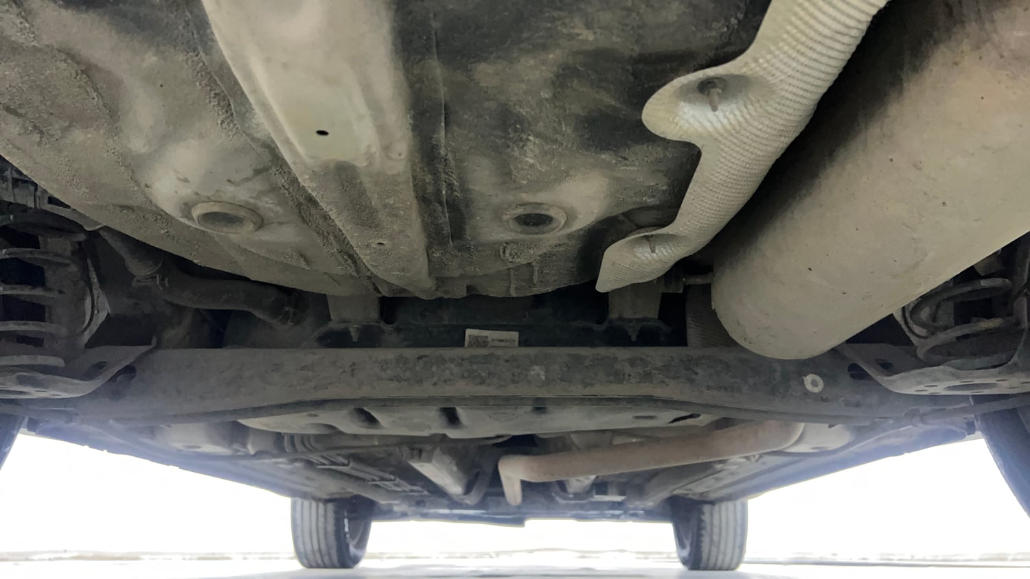 Used 2021 Kia Sonet HTX 1.5 Diesel Manual extra REAR UNDERBODY VIEW (TAKEN FROM REAR)