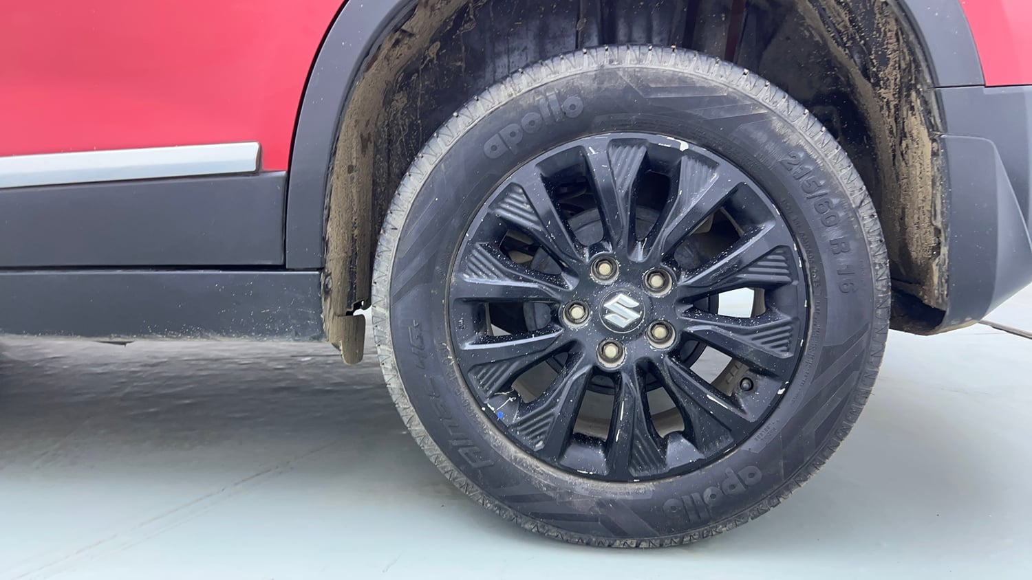 Used 2021 Maruti Suzuki Vitara Brezza ZXi AT SHVS Petrol Automatic tyres LEFT REAR TYRE RIM VIEW