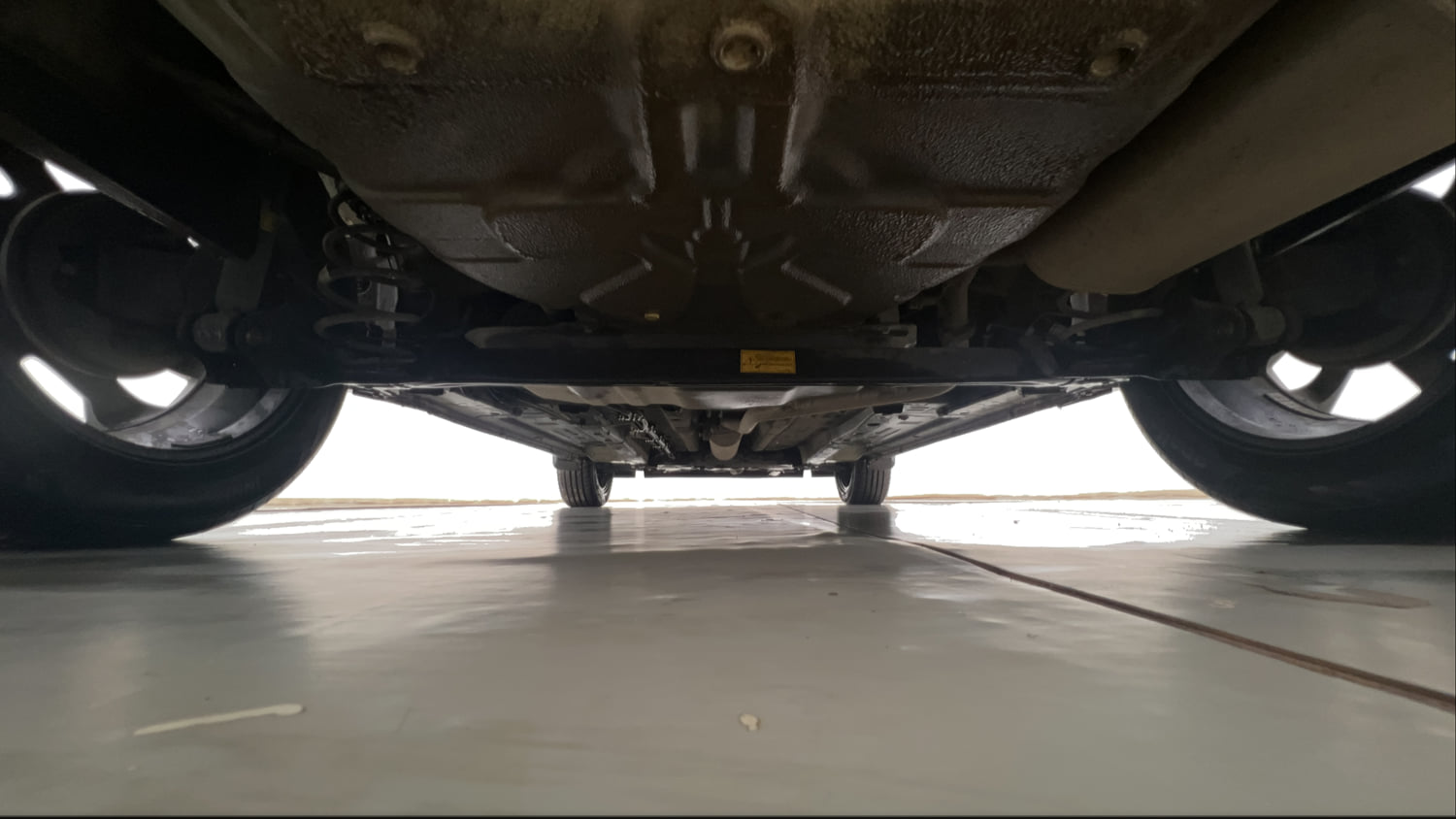 Used 2023 Tata Punch Creative Dual Tone AMT Petrol Automatic extra REAR UNDERBODY VIEW (TAKEN FROM REAR)