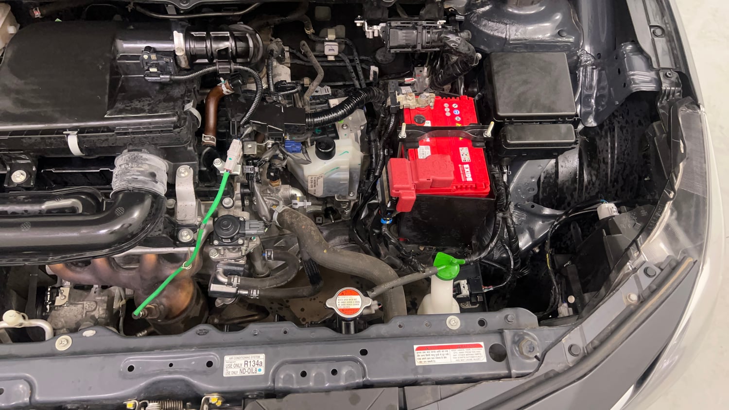 Used 2023 Maruti Suzuki Baleno Alpha AGS Petrol Automatic engine ENGINE LEFT SIDE VIEW