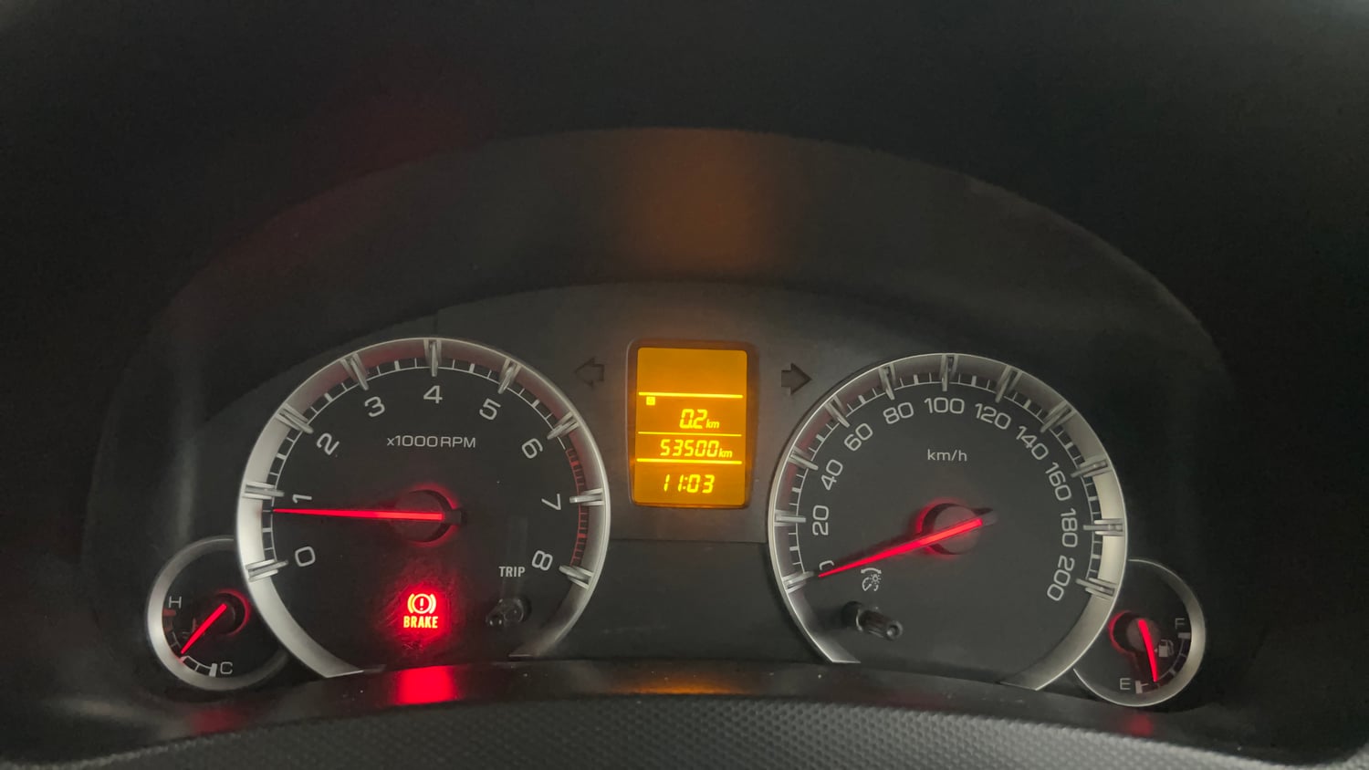 Used 2016 Maruti Suzuki Swift Dzire VXI Petrol Manual interior CLUSTERMETER VIEW