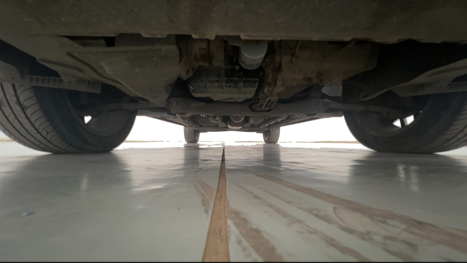 Used 2026 Skoda Kylaq Prestige Petrol Manual extra FRONT LEFT UNDERBODY VIEW