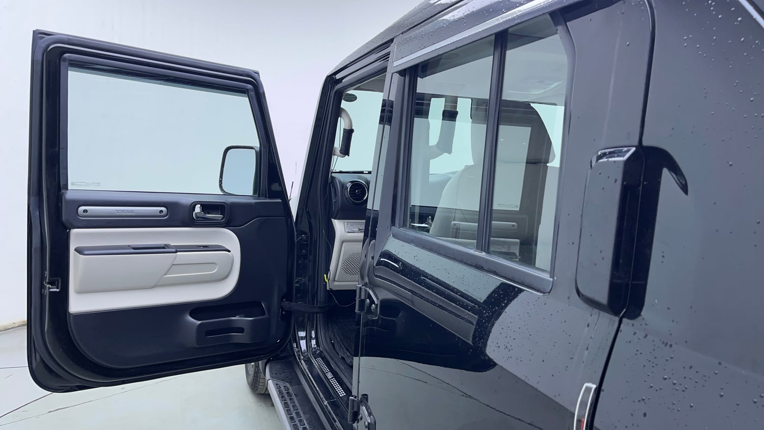 Used 2026 Mahindra Thar Roxx MX5 Petrol AT 2WD Petrol Automatic interior LEFT FRONT DOOR OPEN VIEW