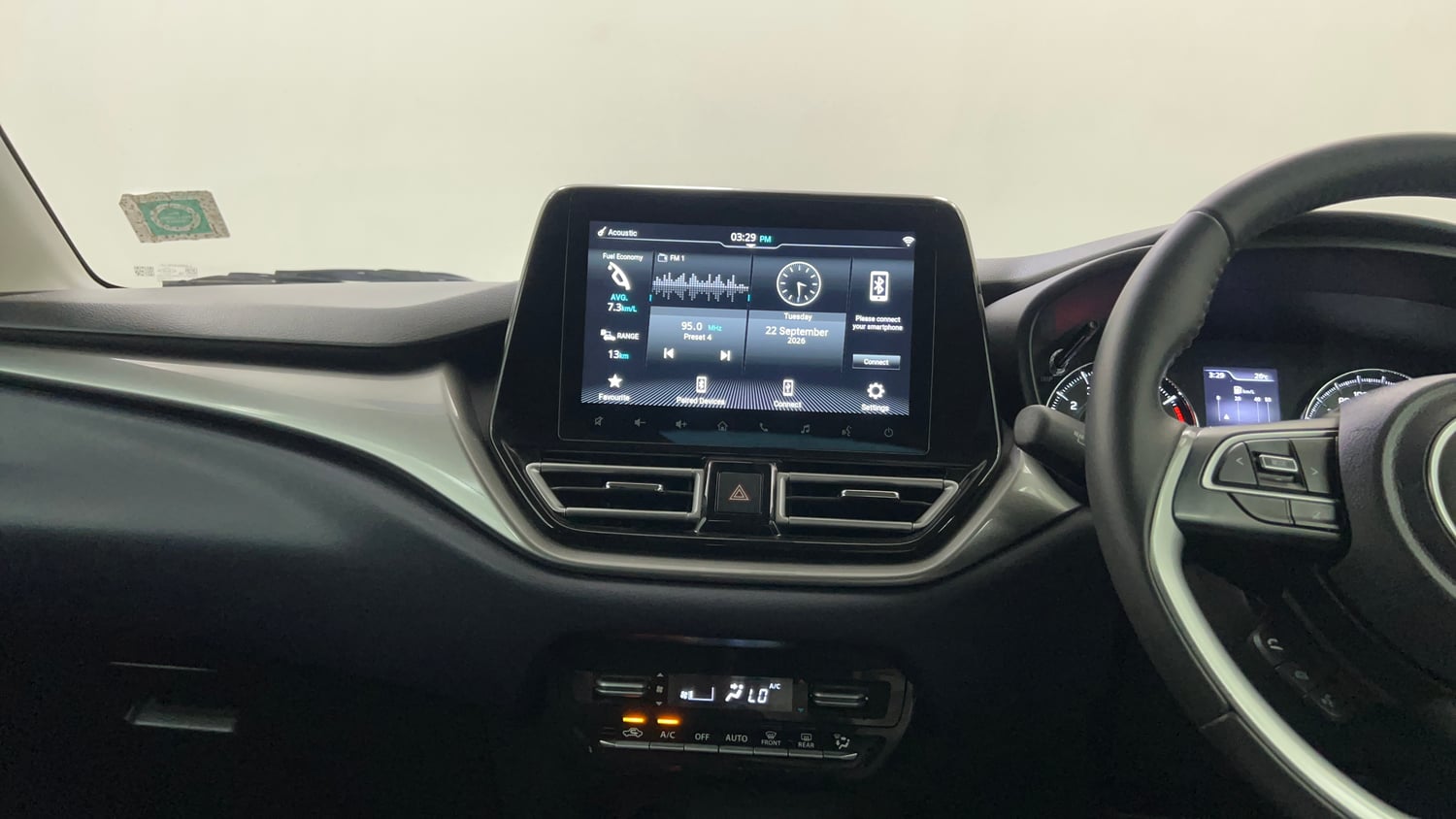 Used 2023 Maruti Suzuki Baleno Alpha AGS Petrol Automatic interior MUSIC SYSTEM & AC CONTROL VIEW