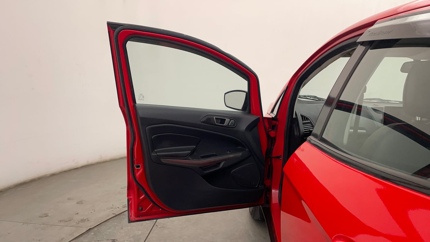 Used 2018 Ford EcoSport Trend 1.5L TDCi Diesel Manual interior LEFT FRONT DOOR OPEN VIEW