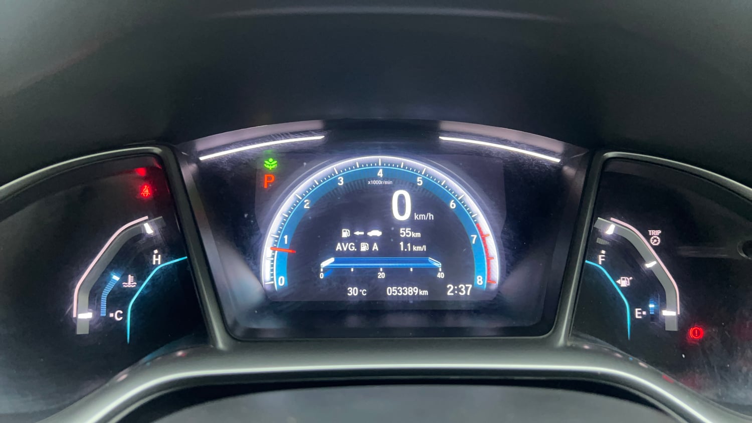 Used 2019 Honda Civic ZX CVT Petrol Petrol Automatic interior CLUSTERMETER VIEW