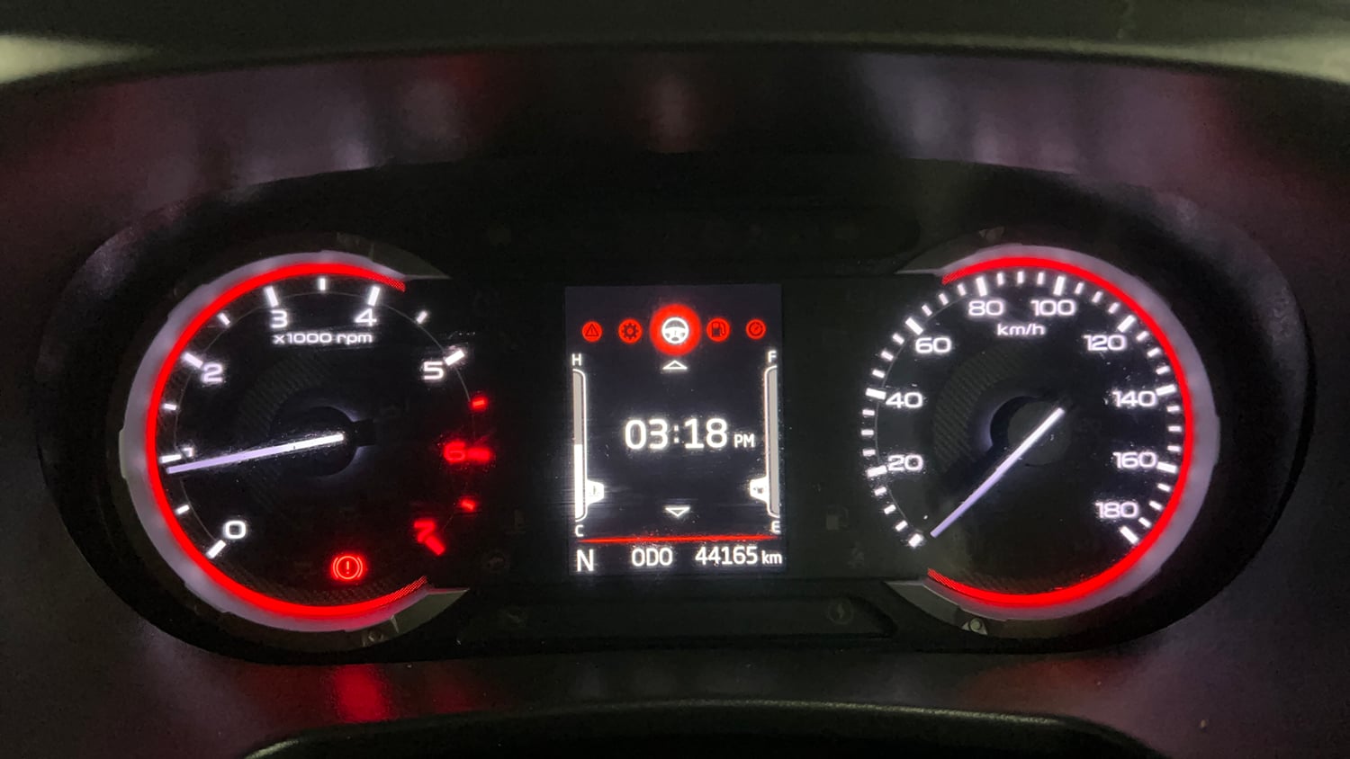 Used 2022 mahindra Thar LX Hard Top Petrol MT 4WD Petrol Manual interior CLUSTERMETER VIEW