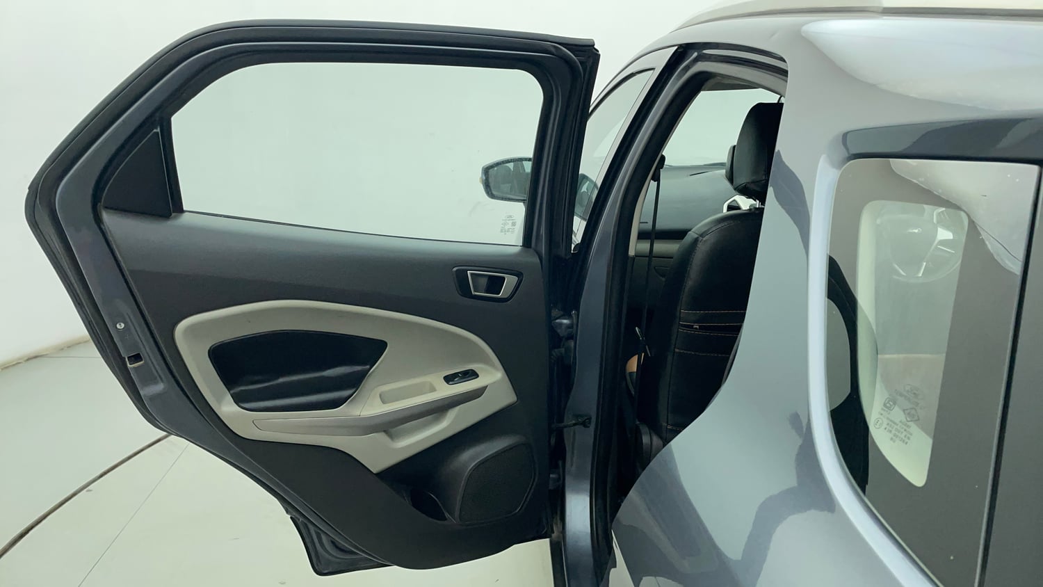 Used 2016 Ford EcoSport Trend 1.5L TDCi Diesel Manual interior LEFT REAR DOOR OPEN VIEW