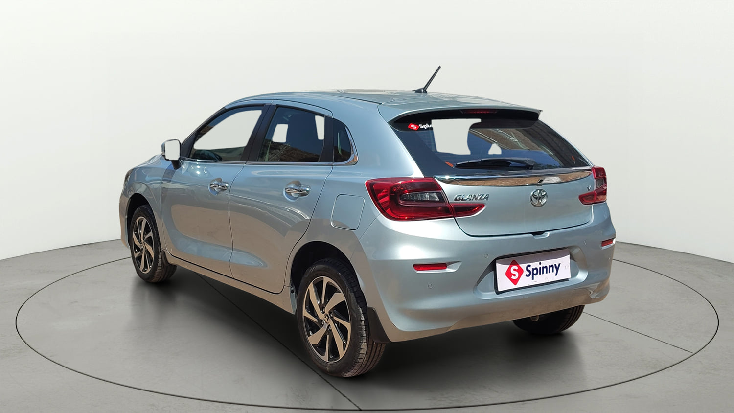 Used 2024 Toyota Glanza V Petrol Manual exterior LEFT REAR CORNER VIEW