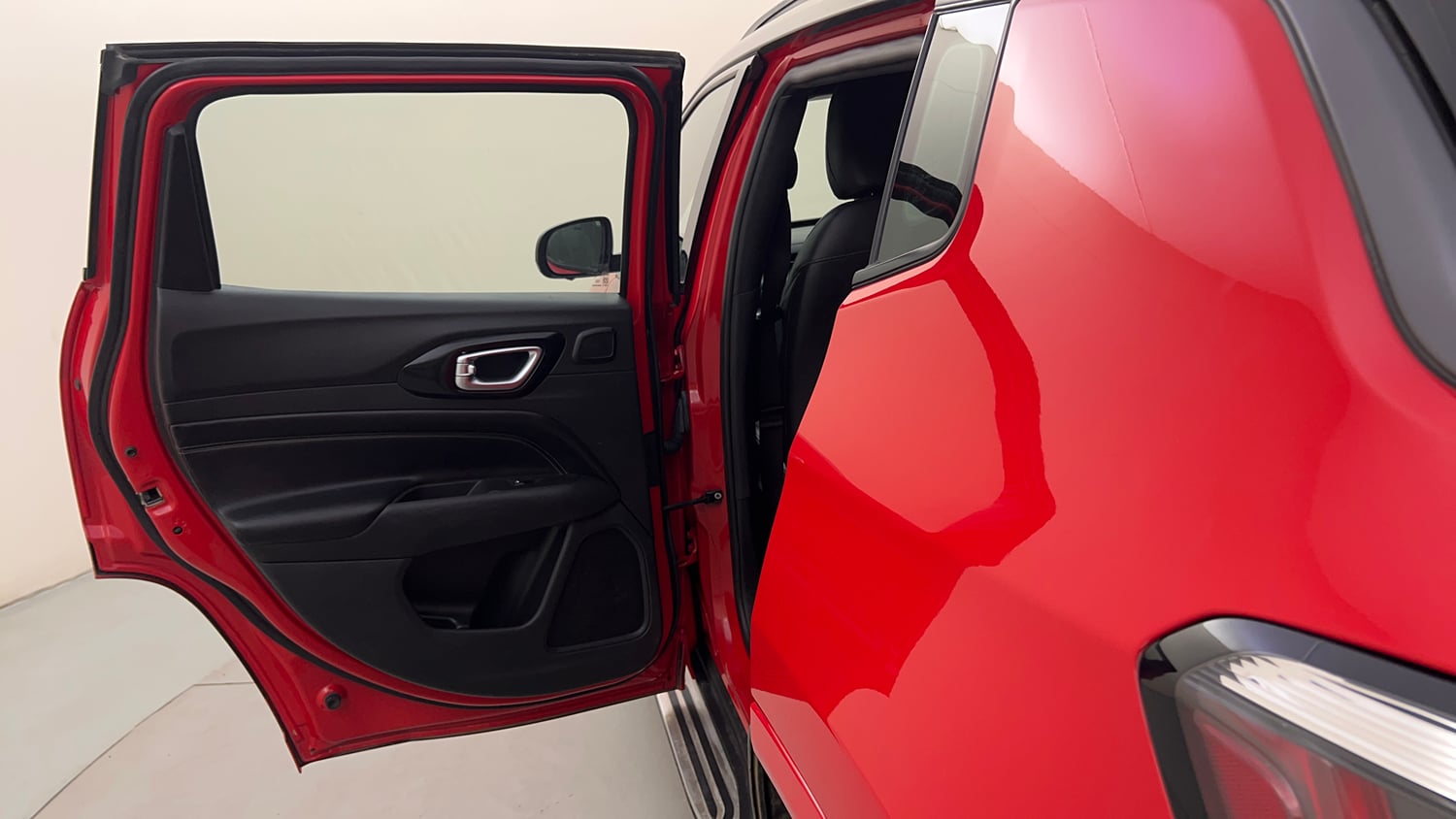 Used 2022 Jeep Compass Model S (O) Diesel 4x4 AT Diesel Automatic interior LEFT REAR DOOR OPEN VIEW