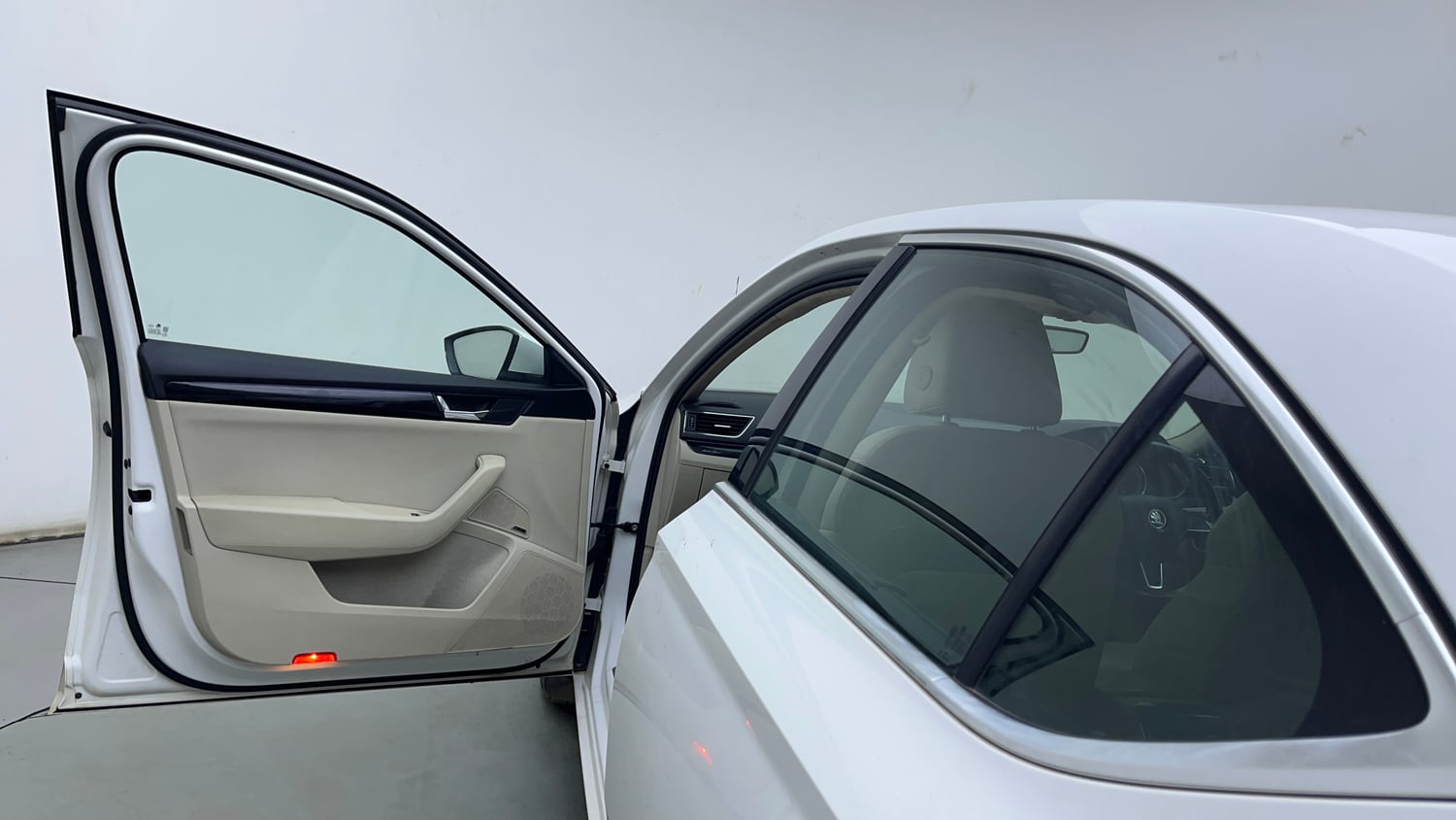 Used 2020 Skoda Superb L&K TSI AT Petrol Automatic interior LEFT FRONT DOOR OPEN VIEW