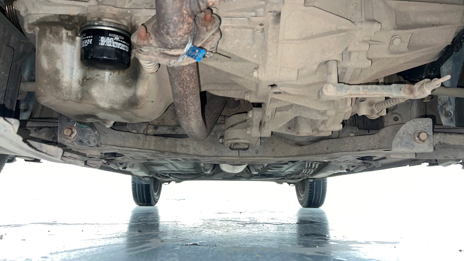 Used 2018 Maruti Suzuki Dzire ZXi Plus Petrol Manual extra FRONT LEFT UNDERBODY VIEW