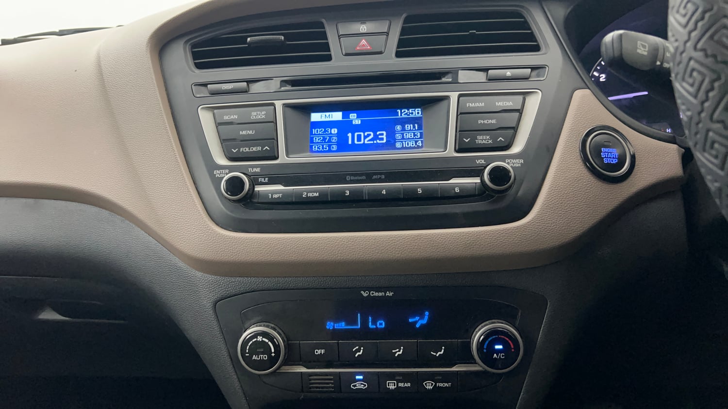 Used 2015 Hyundai Elite i20 Asta 1.2 Petrol Manual interior MUSIC SYSTEM & AC CONTROL VIEW