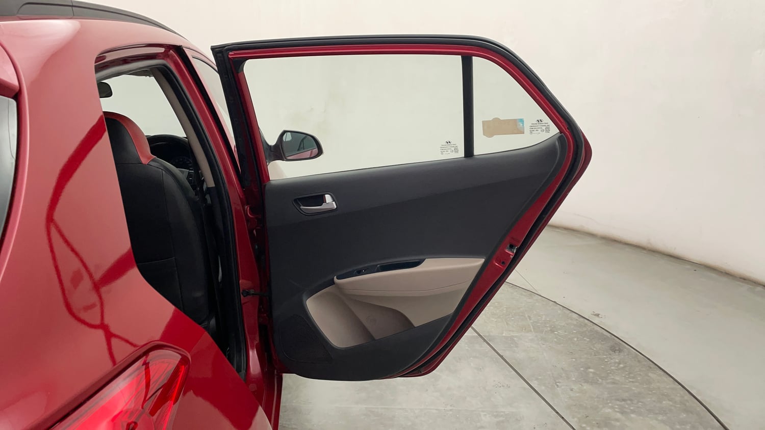 Used 2017 Hyundai Grand i10 Sportz (O) AT 1.2 Kappa VTVT Petrol Automatic interior RIGHT REAR DOOR OPEN VIEW