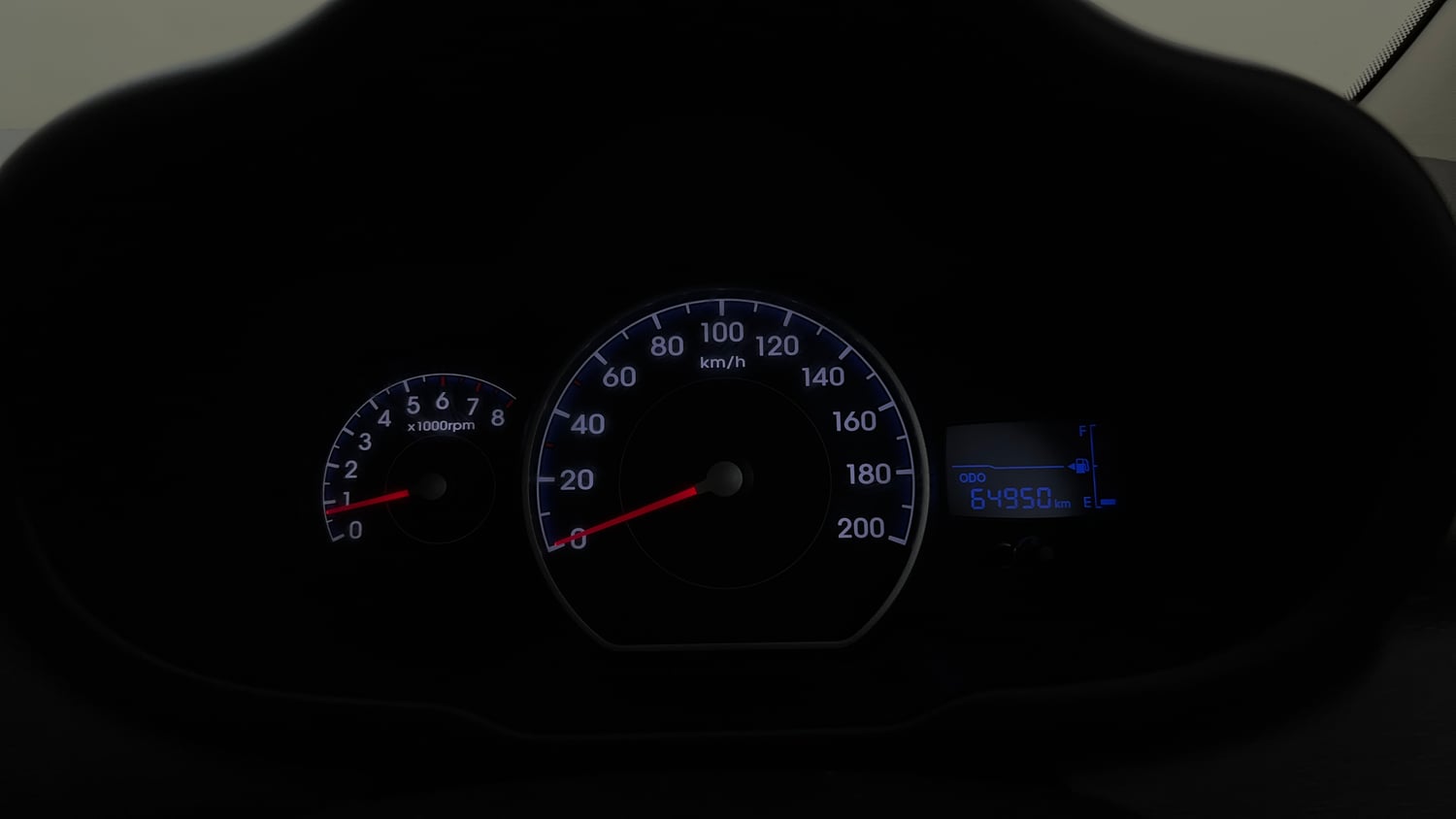 Used 2014 Hyundai i10 Magna 1.1 iRDE2 Petrol Manual interior CLUSTERMETER VIEW