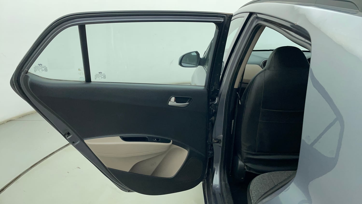 Used 2015 Hyundai Grand i10 Sportz 1.2 Kappa VTVT Petrol Manual interior LEFT REAR DOOR OPEN VIEW