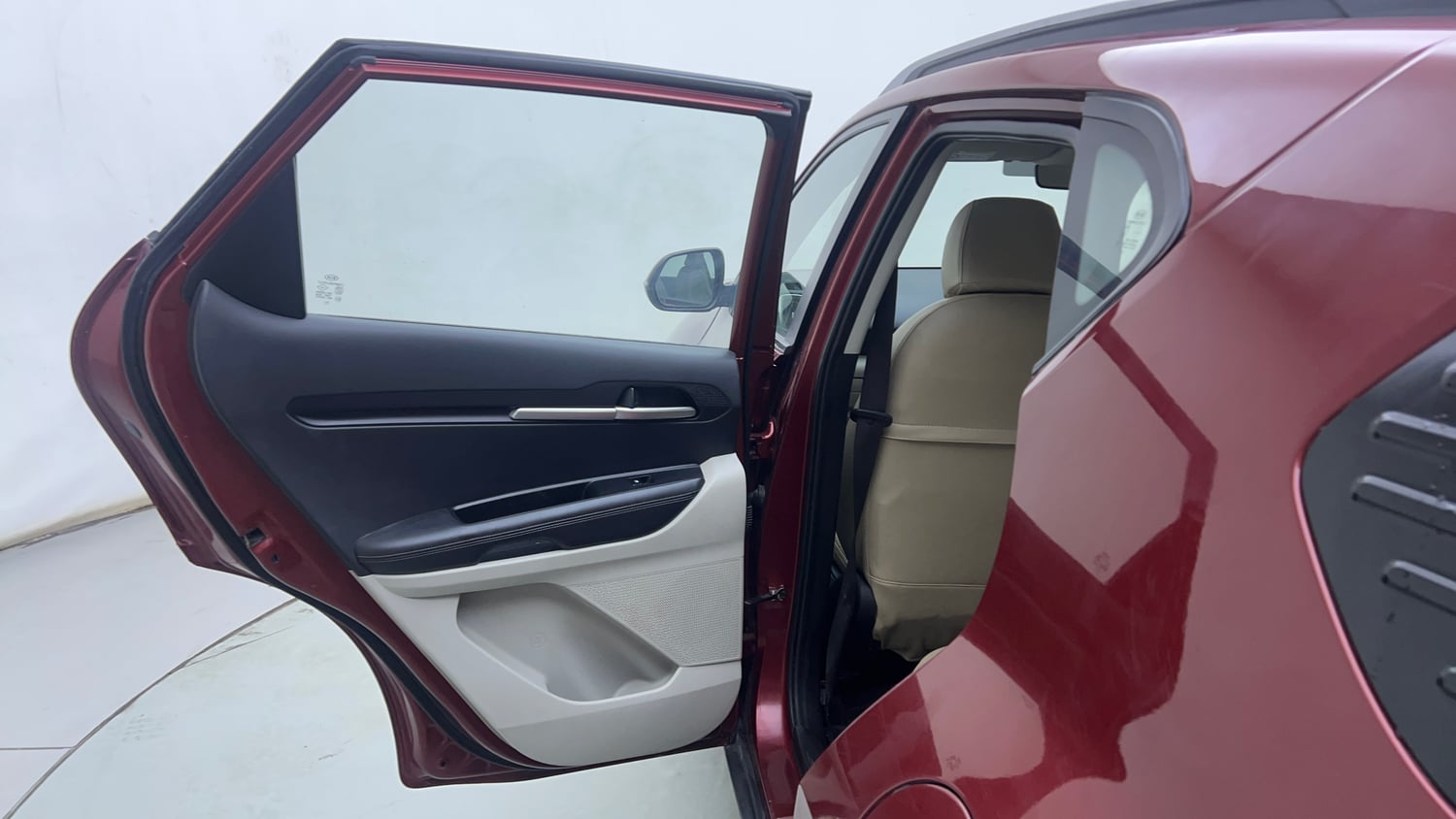 Used 2021 Kia Sonet HTX 1.5 Diesel Manual interior LEFT REAR DOOR OPEN VIEW