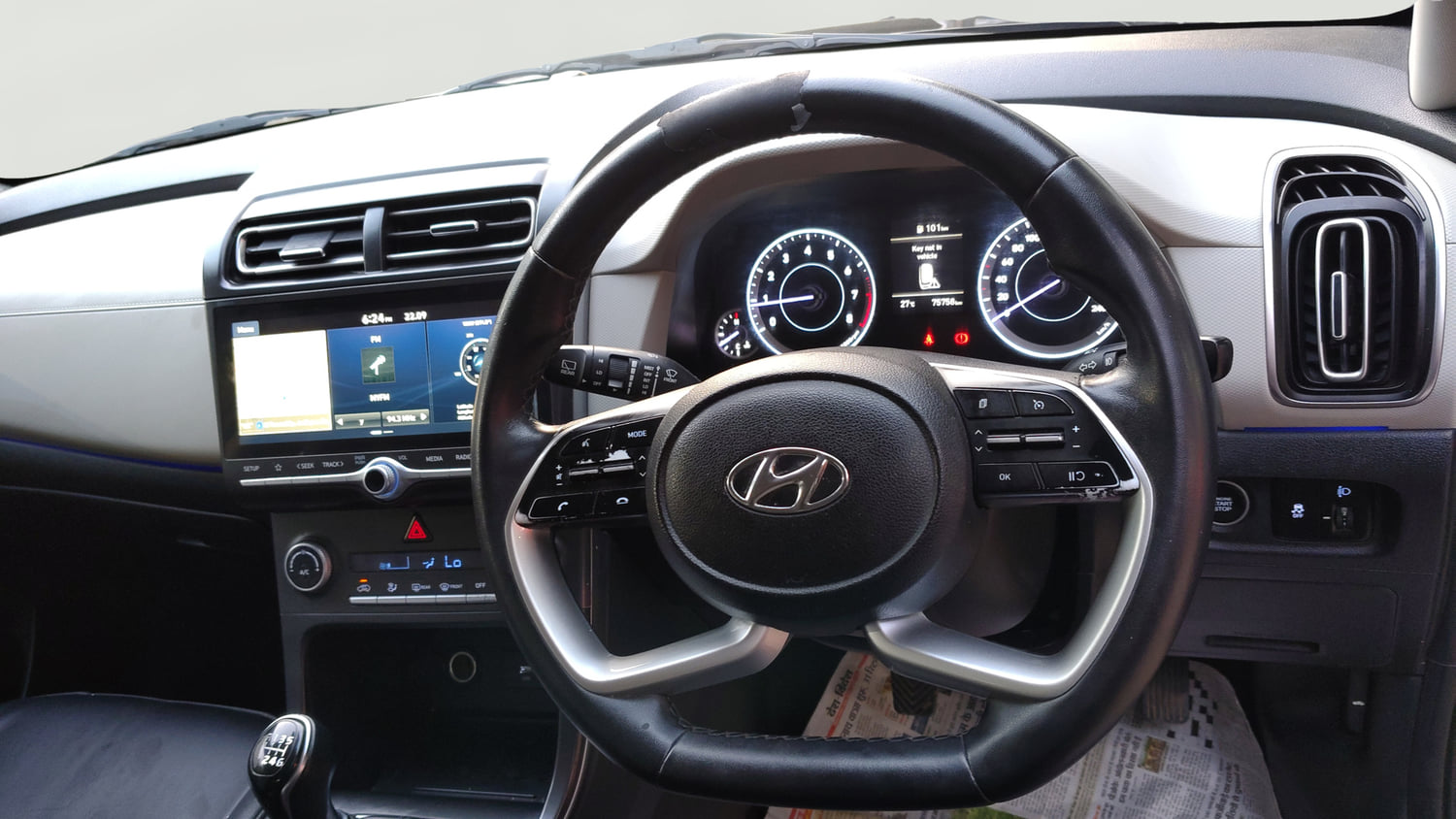 Used 2022 Hyundai Creta SX 1.5 Petrol Petrol Manual interior STEERING VIEW