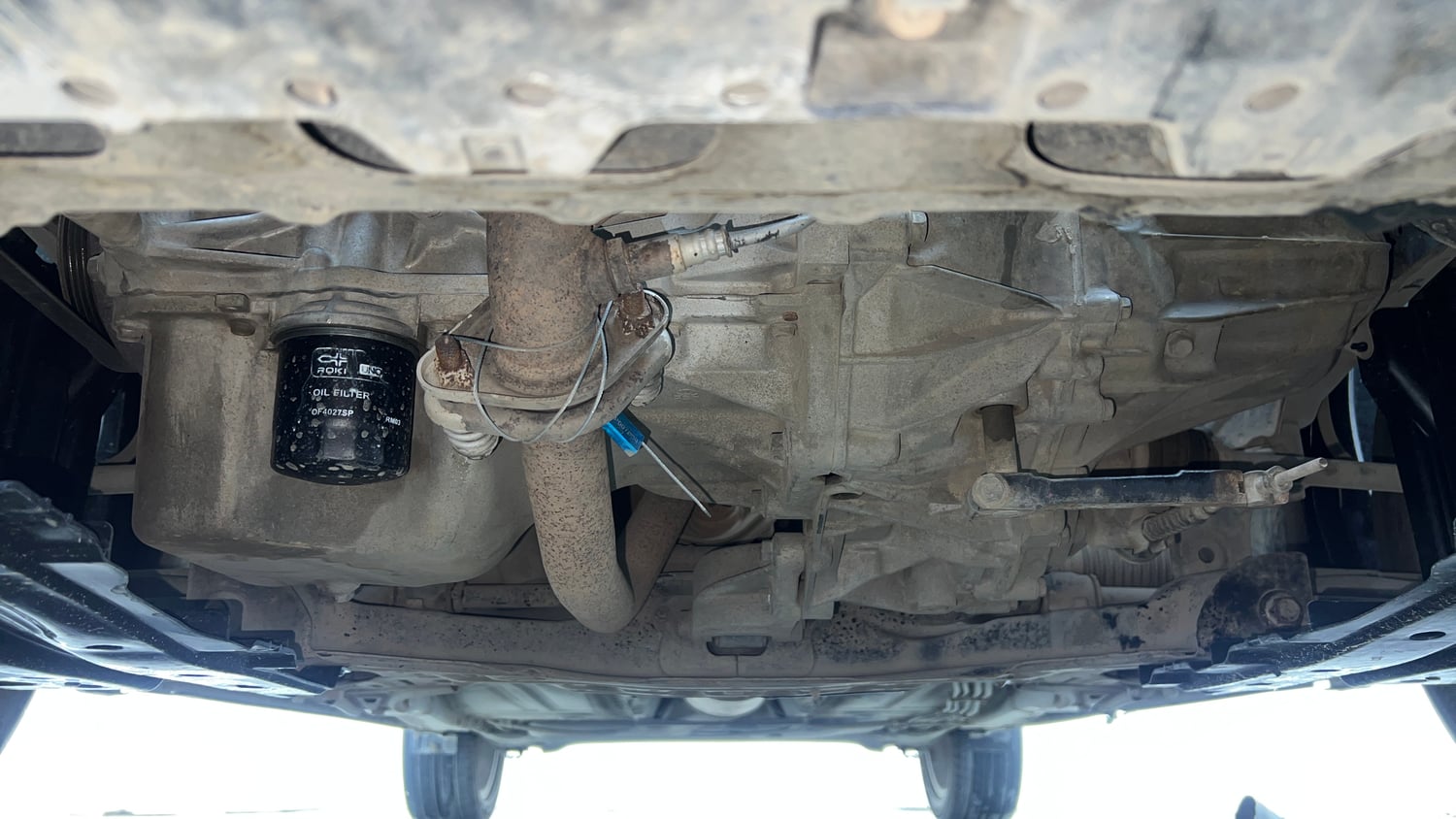 Used 2017 Maruti Suzuki Baleno Alpha 1.2 Petrol Manual extra FRONT LEFT UNDERBODY VIEW