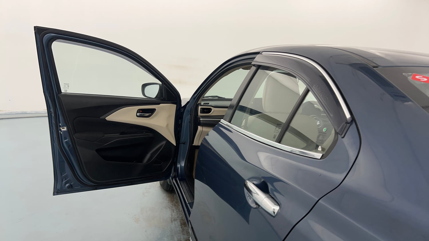 Used 2026 Maruti Suzuki Dzire VXi AMT Petrol Automatic interior LEFT FRONT DOOR OPEN VIEW