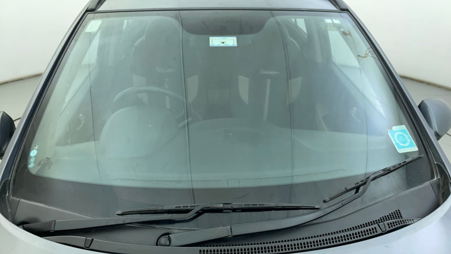 Used 2015 Hyundai Grand i10 Sportz 1.2 Kappa VTVT Petrol Manual exterior FRONT WINDSHIELD VIEW