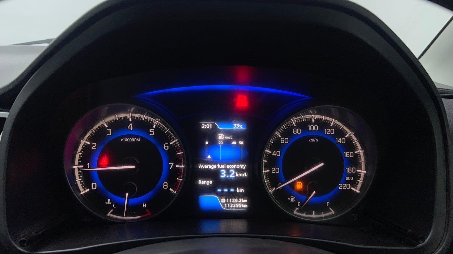 Used 2016 Maruti Suzuki Baleno Zeta 1.2 Petrol Manual interior CLUSTERMETER VIEW