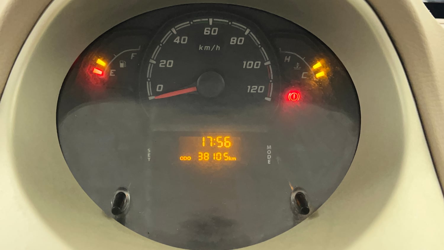 Used 2015 Tata Nano Twist XT Petrol Manual interior CLUSTERMETER VIEW