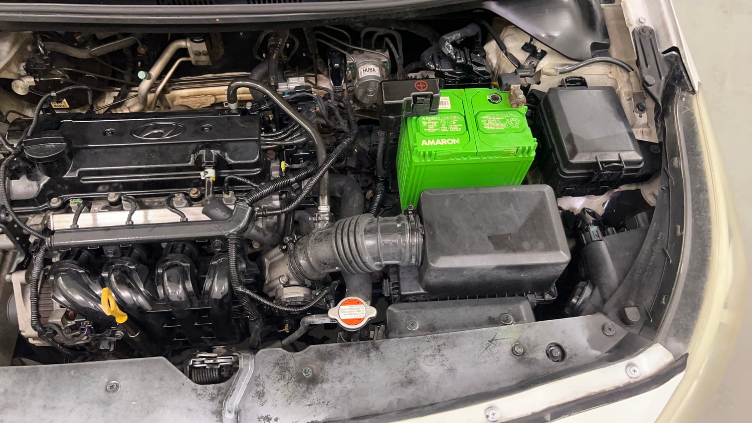 Used 2016 Hyundai Elite i20 Asta 1.2 (O) Petrol Manual engine ENGINE LEFT SIDE VIEW