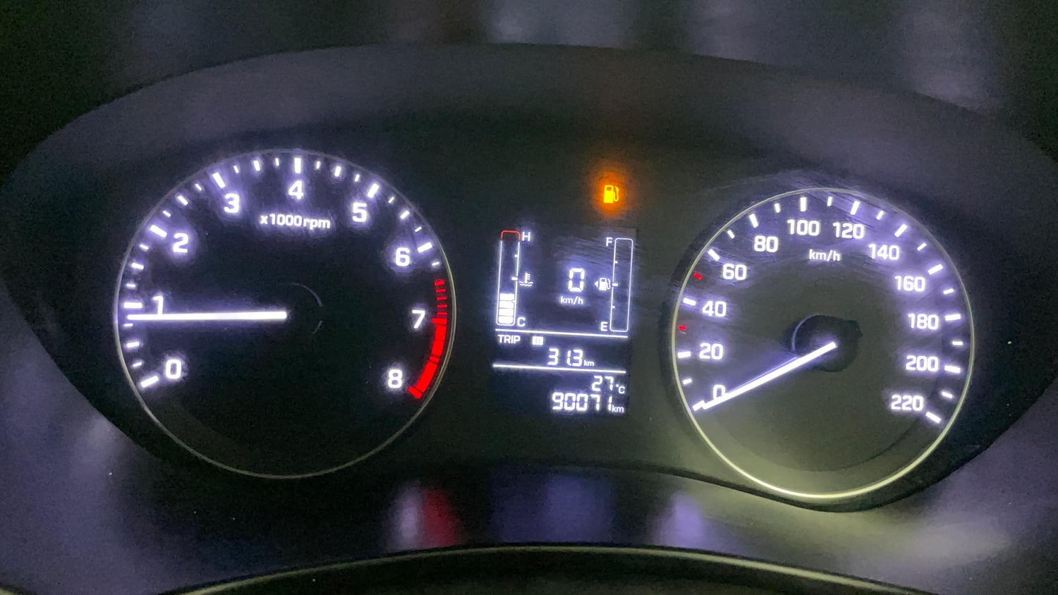 Used 2017 Hyundai Elite i20 Sportz 1.2 Petrol Manual interior CLUSTERMETER VIEW