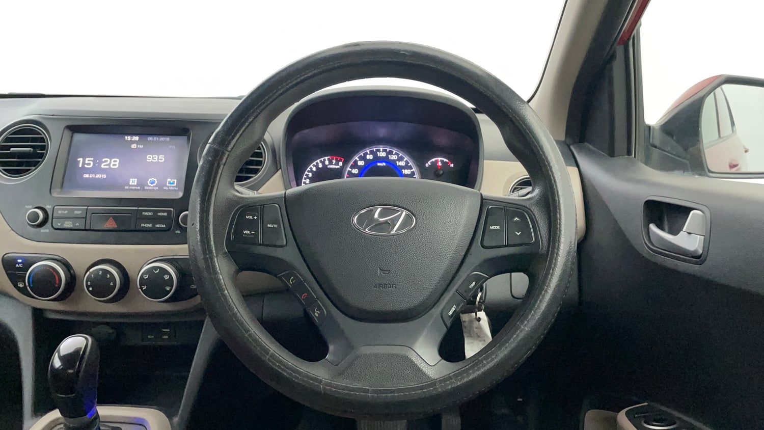 Used 2017 Hyundai Grand i10 Sportz (O) AT 1.2 Kappa VTVT Petrol Automatic interior STEERING VIEW