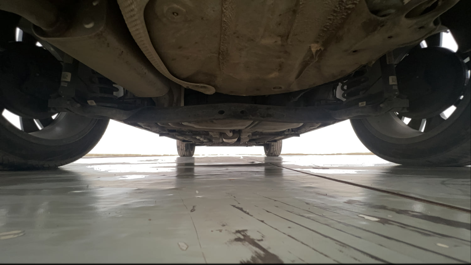 Used 2026 Skoda Kylaq Prestige Petrol Manual extra REAR UNDERBODY VIEW (TAKEN FROM REAR)