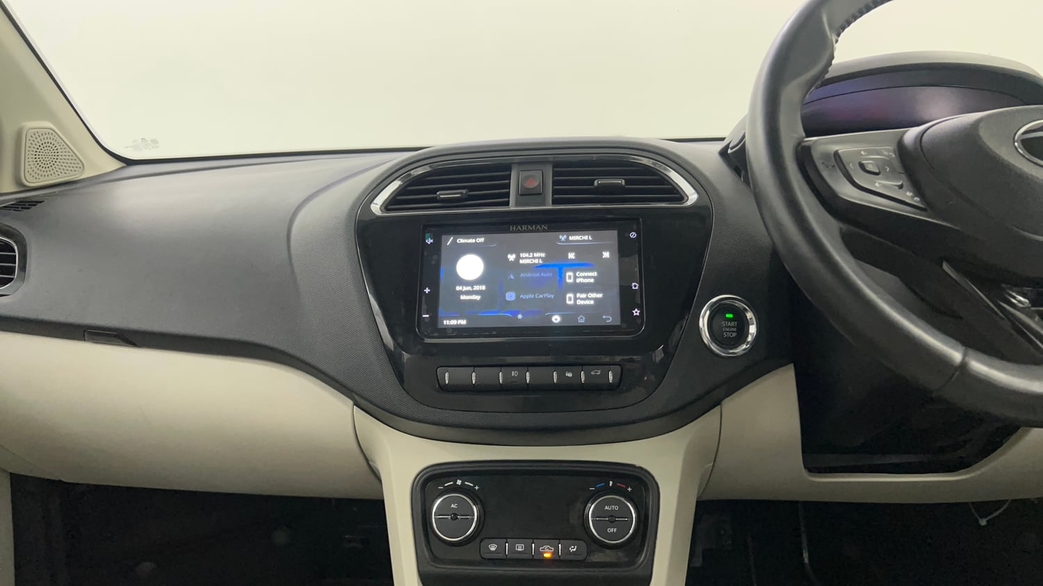Used 2024 Tata Tigor XZ Plus Petrol Manual interior MUSIC SYSTEM & AC CONTROL VIEW