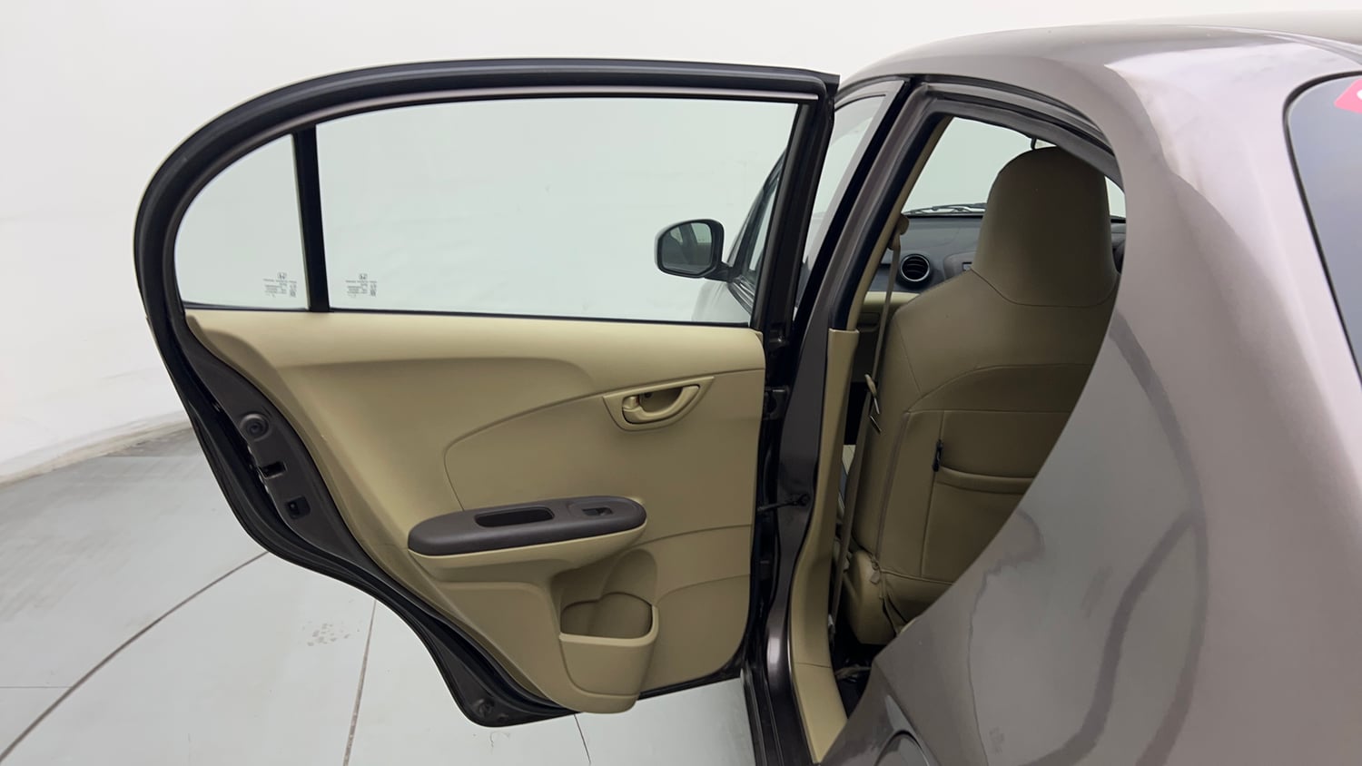 Used 2013 Honda Amaze 1.2 S i-VTEC Petrol Manual interior LEFT REAR DOOR OPEN VIEW