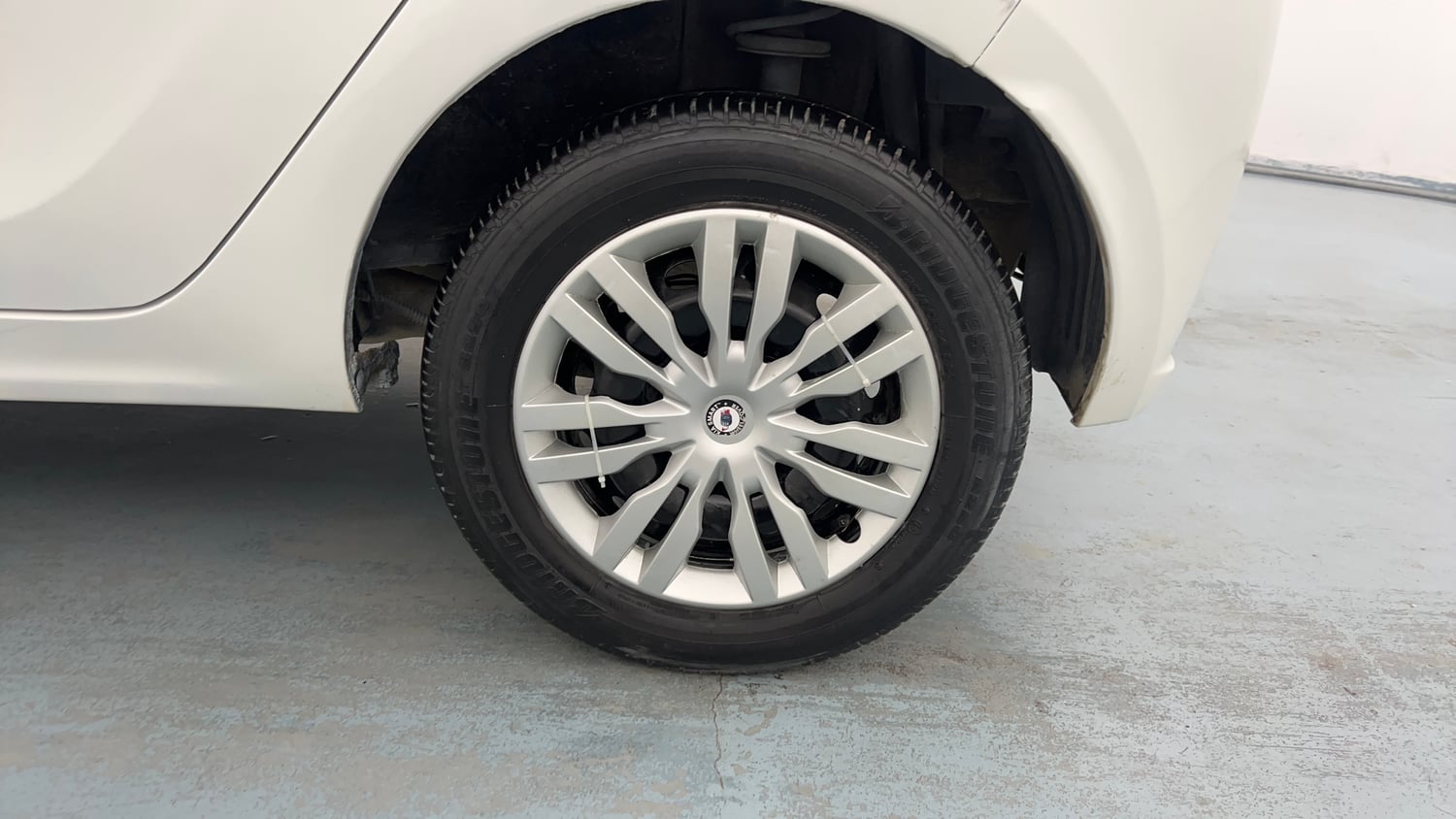 Used 2021 Tata Tiago XT Petrol Manual tyres LEFT REAR TYRE RIM VIEW