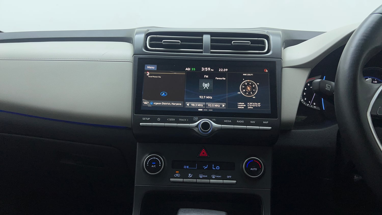 Used 2021 Hyundai Creta SX (O) 1.5 Diesel Automatic Diesel Automatic interior MUSIC SYSTEM & AC CONTROL VIEW