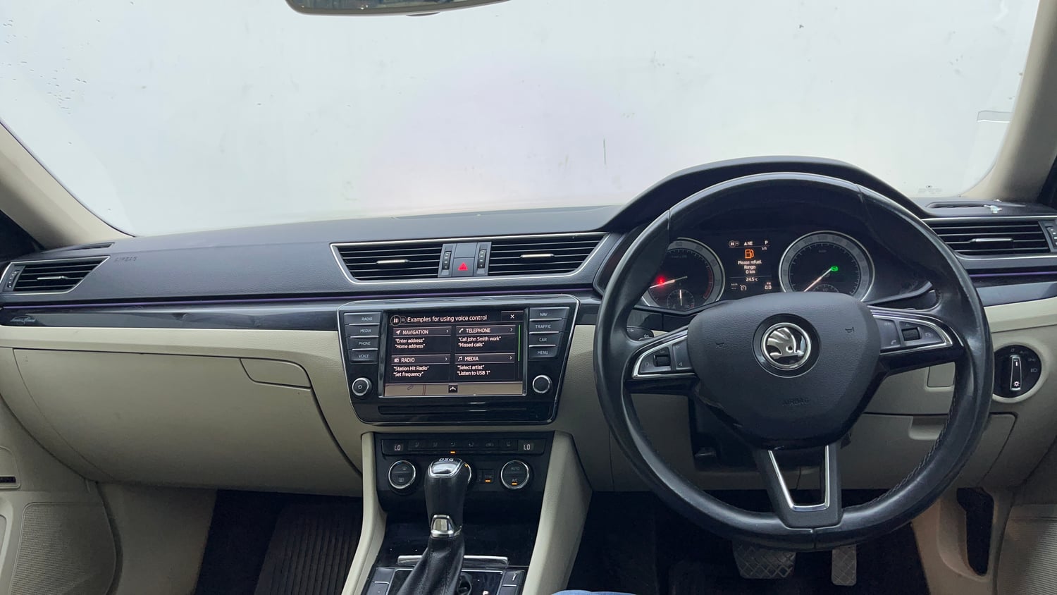 Used 2020 Skoda Superb L&K TSI AT Petrol Automatic interior DASHBOARD VIEW