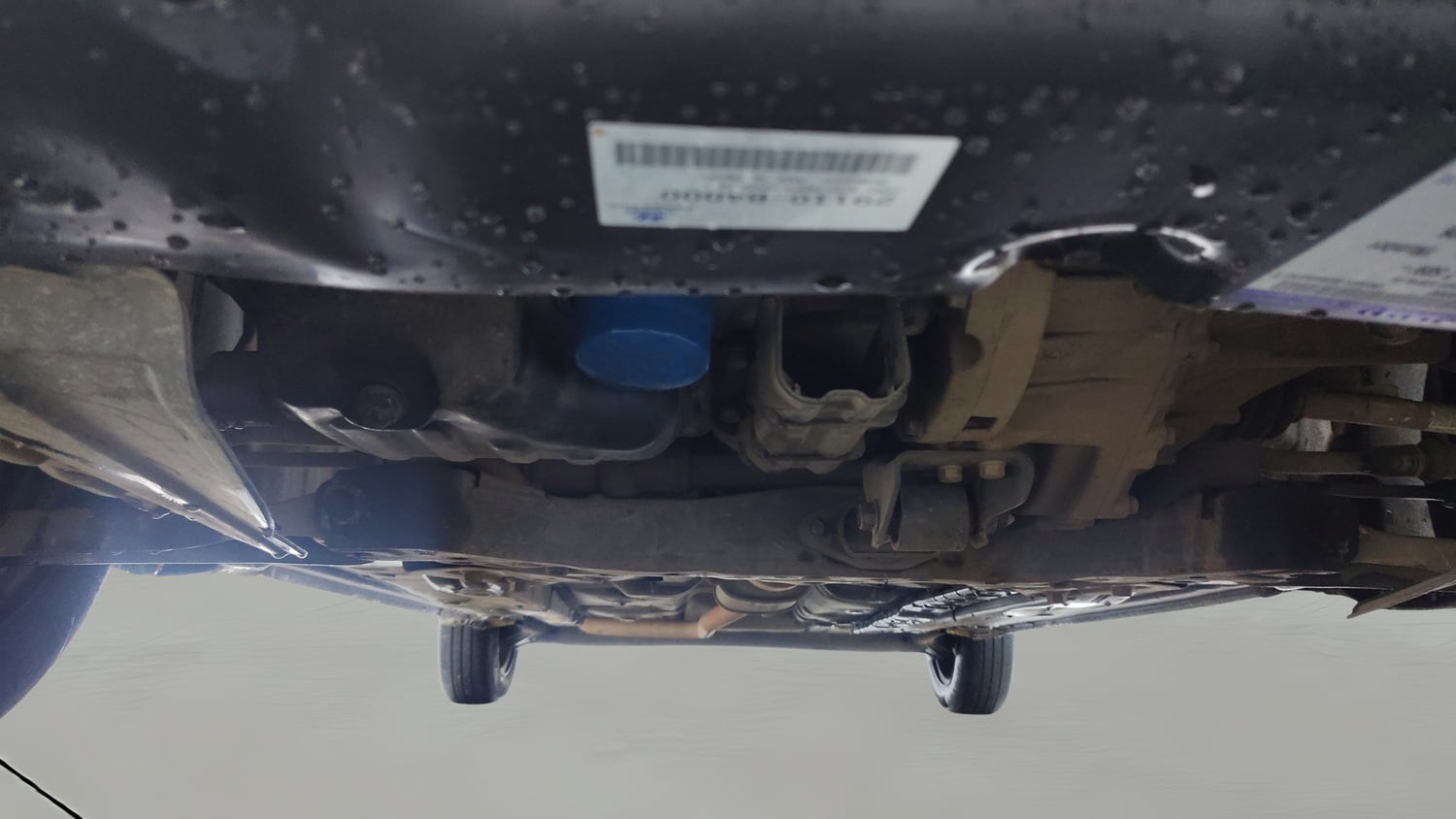 Used 2020 Hyundai Grand i10 Sportz 1.2 Kappa VTVT Petrol Manual extra FRONT LEFT UNDERBODY VIEW