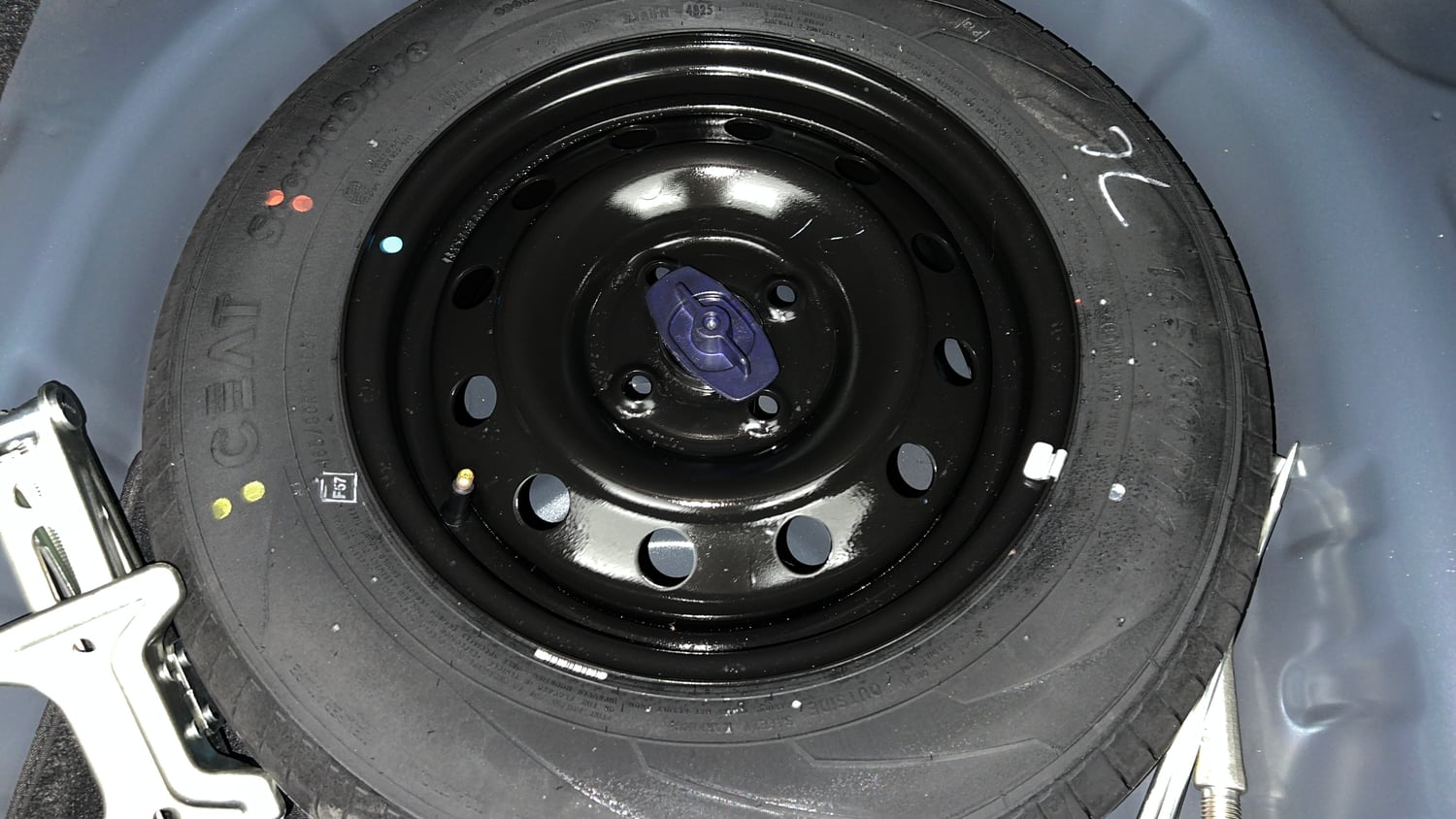 Used 2026 Maruti Suzuki Dzire VXi AMT Petrol Automatic tyres SPARE TYRE VIEW