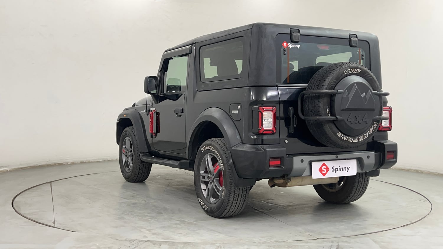 Used 2022 mahindra Thar LX Hard Top Petrol MT 4WD Petrol Manual exterior LEFT REAR CORNER VIEW