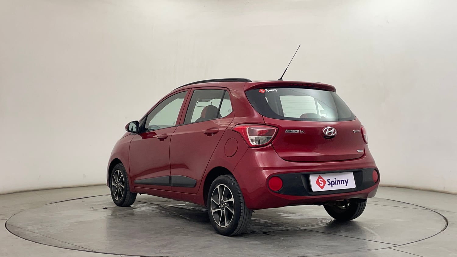 Used 2017 Hyundai Grand i10 Sportz (O) AT 1.2 Kappa VTVT Petrol Automatic exterior LEFT REAR CORNER VIEW