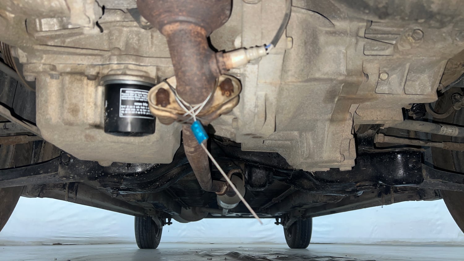 Used 2015 Maruti Suzuki Wagon R VXI Petrol Manual extra FRONT LEFT UNDERBODY VIEW