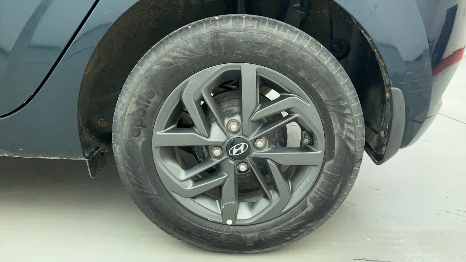 Used 2020 Hyundai Grand i10 Nios Sportz 1.2 Kappa VTVT Petrol Manual tyres LEFT REAR TYRE RIM VIEW