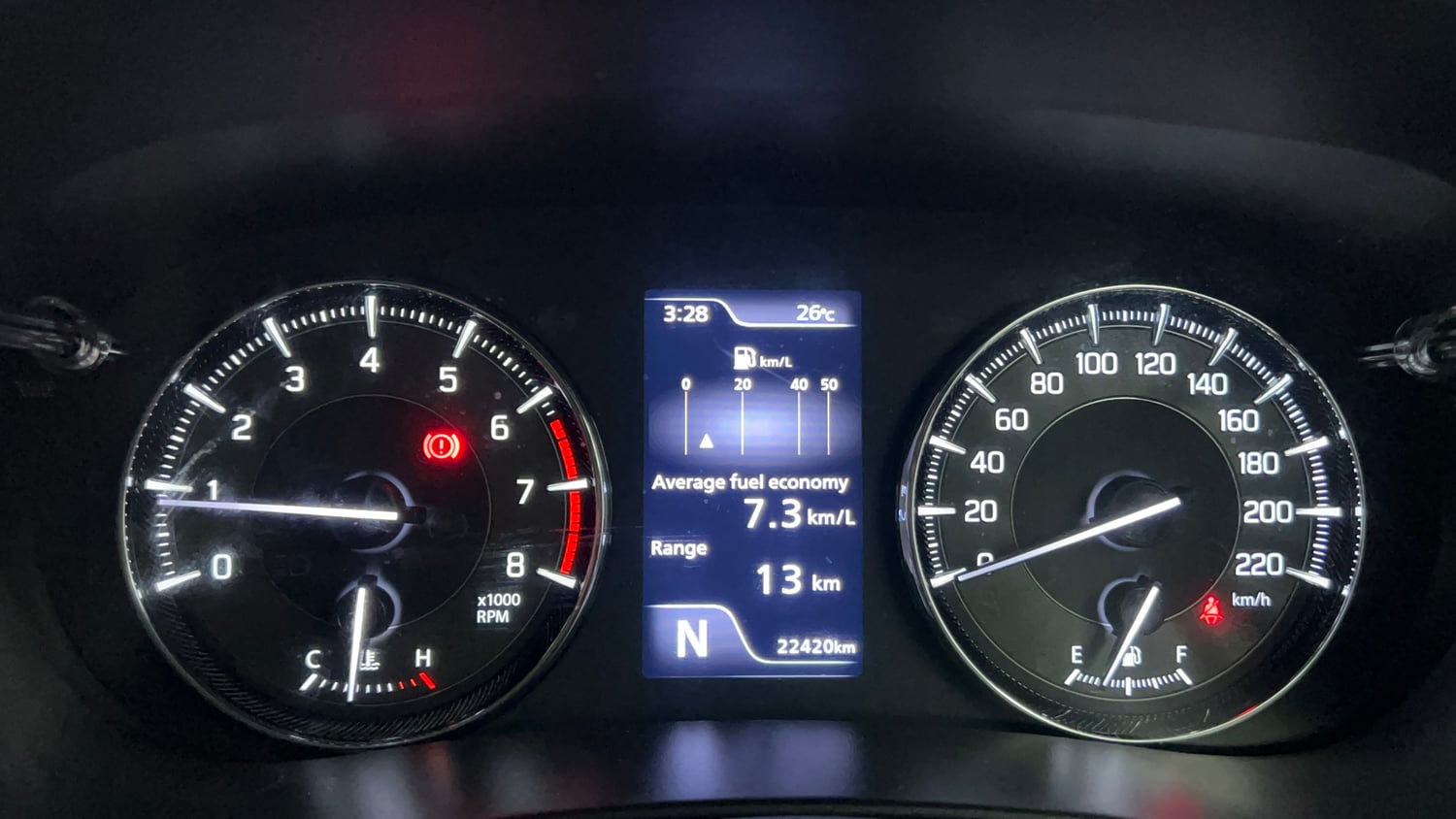 Used 2023 Maruti Suzuki Baleno Alpha AGS Petrol Automatic interior CLUSTERMETER VIEW